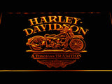 Harley Davidson a Timeless Tradition LED Neon Sign Electrical - Yellow - TheLedHeroes