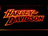 Harley Davidson 2 LED Sign - Orange - TheLedHeroes