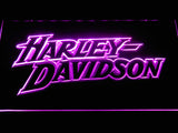 Harley Davidson 2 LED Neon Sign Electrical - Purple - TheLedHeroes