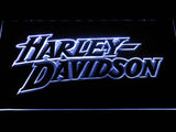Harley Davidson 2 LED Neon Sign USB - White - TheLedHeroes