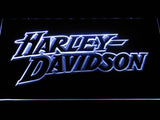 Harley Davidson 2 LED Neon Sign Electrical - White - TheLedHeroes