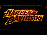 FREE Harley Davidson 2 LED Sign - Orange - TheLedHeroes