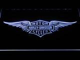 FREE Harley Davidson 3 LED Sign - White - TheLedHeroes