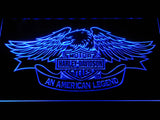 FREE Harley Davidson An American Legend LED Sign - Blue - TheLedHeroes