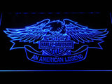 Harley Davidson An American Legend LED Neon Sign Electrical - Blue - TheLedHeroes