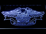 Harley Davidson An American Legend LED Neon Sign Electrical - White - TheLedHeroes