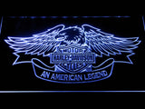 Harley Davidson An American Legend LED Sign - White - TheLedHeroes