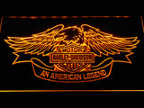 FREE Harley Davidson An American Legend LED Sign - Yellow - TheLedHeroes