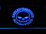 Harley Davidson 4 LED Neon Sign Electrical - Blue - TheLedHeroes