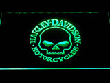 Harley Davidson 4 LED Sign - Green - TheLedHeroes
