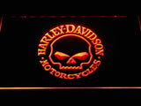 Harley Davidson 4 LED Neon Sign Electrical - Orange - TheLedHeroes