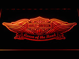 FREE Harley Davidson Queen of the Road LED Sign - Orange - TheLedHeroes