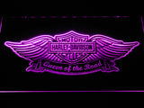 FREE Harley Davidson Queen of the Road LED Sign - Purple - TheLedHeroes