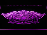 Harley Davidson Queen of the Road LED Neon Sign Electrical - Purple - TheLedHeroes