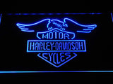 Harley Davidson 5 LED Neon Sign USB - Blue - TheLedHeroes