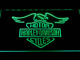Harley Davidson 5 LED Sign - Green - TheLedHeroes