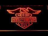 Harley Davidson 5 LED Neon Sign USB - Orange - TheLedHeroes