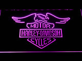 Harley Davidson 5 LED Neon Sign USB - Purple - TheLedHeroes