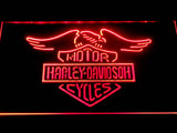 Harley Davidson 5 LED Neon Sign Electrical - Red - TheLedHeroes