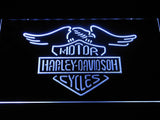 Harley Davidson 5 LED Neon Sign USB - White - TheLedHeroes