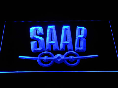 Saab (4) LED Neon Sign Electrical - Blue - TheLedHeroes