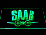 Saab (4) LED Neon Sign USB - Green - TheLedHeroes