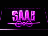 Saab (4) LED Neon Sign Electrical - Purple - TheLedHeroes