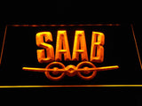 Saab (4) LED Neon Sign USB - Yellow - TheLedHeroes
