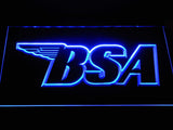 BSA Motorcycles (3) LED Neon Sign Electrical - Blue - TheLedHeroes