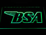 BSA Motorcycles (3) LED Neon Sign Electrical - Green - TheLedHeroes