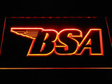 BSA Motorcycles (3) LED Neon Sign USB - Orange - TheLedHeroes