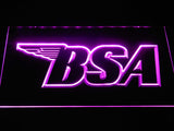 BSA Motorcycles (3) LED Neon Sign Electrical - Purple - TheLedHeroes