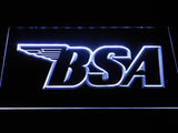 BSA Motorcycles (3) LED Neon Sign Electrical - White - TheLedHeroes
