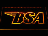 BSA Motorcycles (3) LED Neon Sign Electrical - Yellow - TheLedHeroes