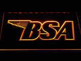 BSA Motorcycles (3) LED Neon Sign USB - Yellow - TheLedHeroes