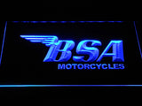 FREE BSA Motorcycles (2) LED Sign - Blue - TheLedHeroes