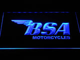 BSA Motorcycles (2) LED Neon Sign USB - Blue - TheLedHeroes