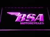BSA Motorcycles (2) LED Neon Sign USB - Purple - TheLedHeroes