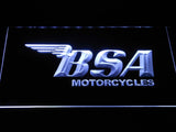 BSA Motorcycles (2) LED Neon Sign USB - White - TheLedHeroes