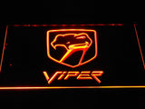 Dodge Viper LED Neon Sign USB - Orange - TheLedHeroes