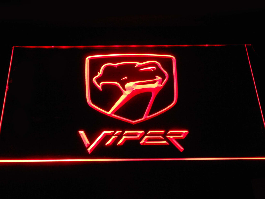 Dodge Viper LED Neon Sign Electrical - Red - TheLedHeroes