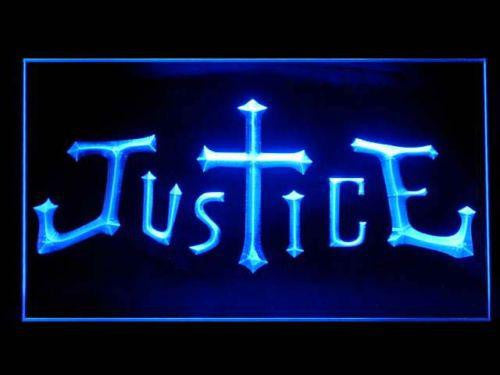 Justice LED Sign - Blue - TheLedHeroes