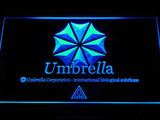 Resident Evil Umbrella Corp LED Neon Sign USB - Blue - TheLedHeroes
