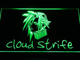 Cloud Strife Final Fantasy 7 LED Sign - Green - TheLedHeroes