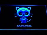 Chococat Logo LED Neon Sign USB - Blue - TheLedHeroes