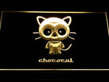 Chococat Logo LED Neon Sign USB - Yellow - TheLedHeroes