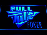 Full Tilt Poker LED Neon Sign Electrical - Blue - TheLedHeroes