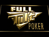 Full Tilt Poker LED Neon Sign Electrical - Yellow - TheLedHeroes