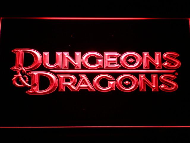 Dungeons & Dragons LED Neon Sign Electrical - Red - TheLedHeroes