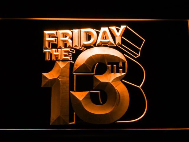 Friday The 13th LED Neon Sign Electrical - Orange - TheLedHeroes